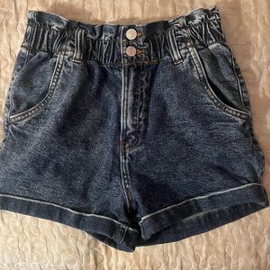 Dark blue mom shorts